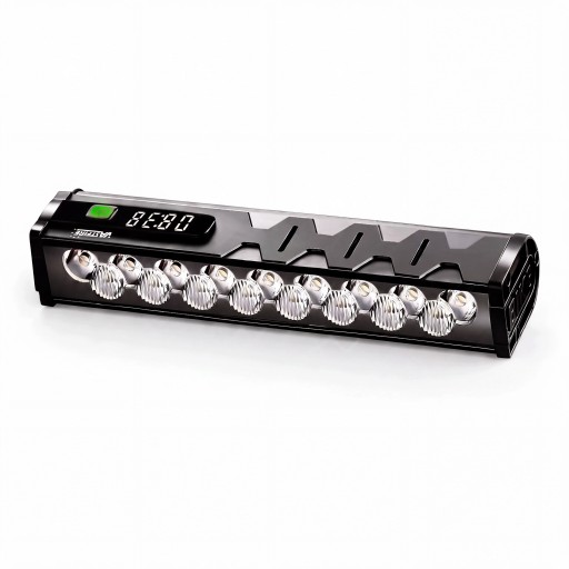 Lanterna Frontal para Bicicleta W617 17 LED 2000–3000 lúmens Bateria 10000 mAh Com Display Alumínio e Plástico Preto Carregamento USB-C