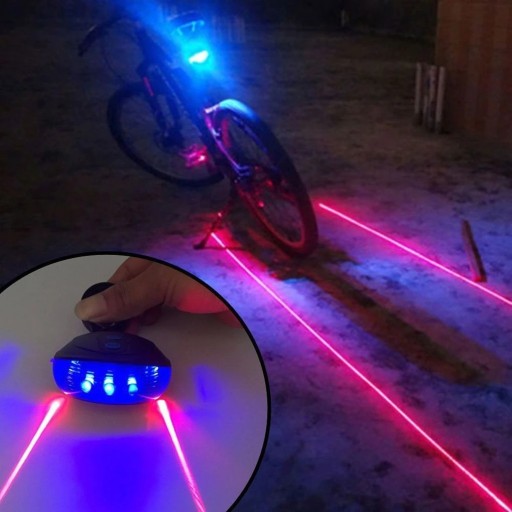 Lanterna LED para bicicleta traseira