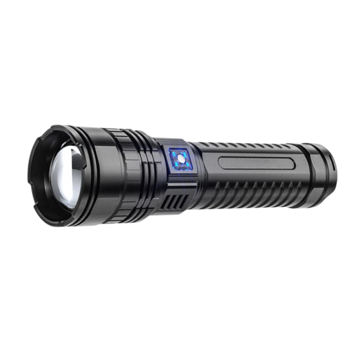 Lanterna LED reîncărcabilă puternică 100 W rază 1000 m USB-C 15000 mAh zoom telescopic 5 moduri negru lumină de exterior