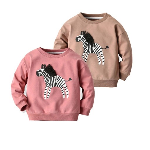 Lány pulóver zebrával