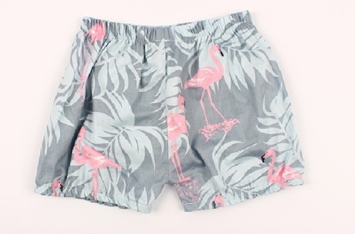 Lány rövidnadrág flamingó mintával J2490