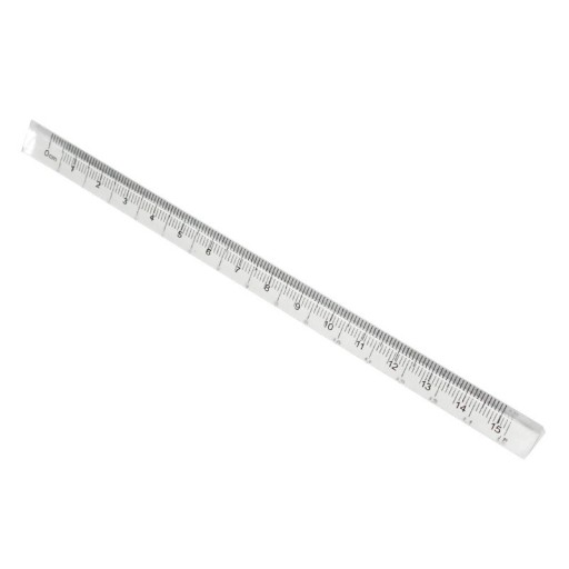 Läpinäkyvä 15 cm kolmioviivain Kolmionmuotoinen avaruusviivain