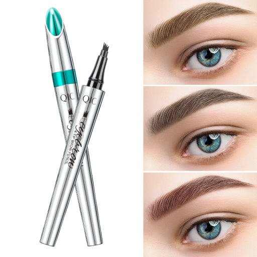 Lápiz de cejas líquido resistente al agua 12,8 cm con 4 puntas para un perfilado preciso de las cejas 1 g Efecto natural Maquillaje