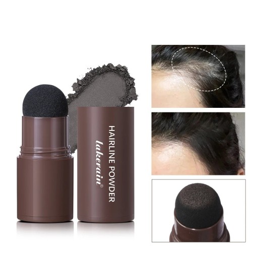 Lápiz de color temporal para cubrir canas 8,4 x 2,6 cm Corrector en polvo para cubrir canas Fácil de aplicar Cobertura instantánea del crecimiento del cabello