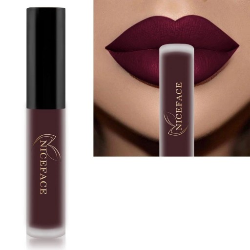 Lápiz labial líquido mate aterciopelado con efecto resistente al agua Brillo de labios de larga duración Lápiz labial aterciopelado resistente al agua