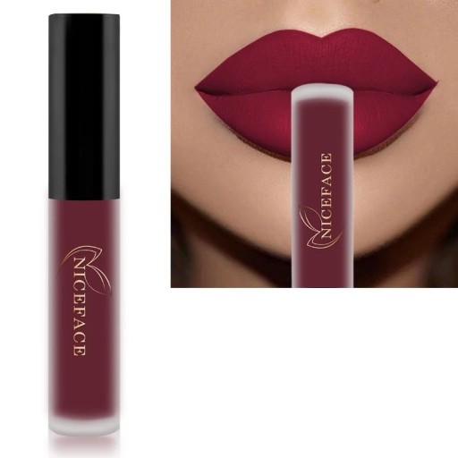 Lápiz labial líquido mate aterciopelado con efecto resistente al agua Brillo de labios de larga duración Lápiz labial aterciopelado resistente al agua