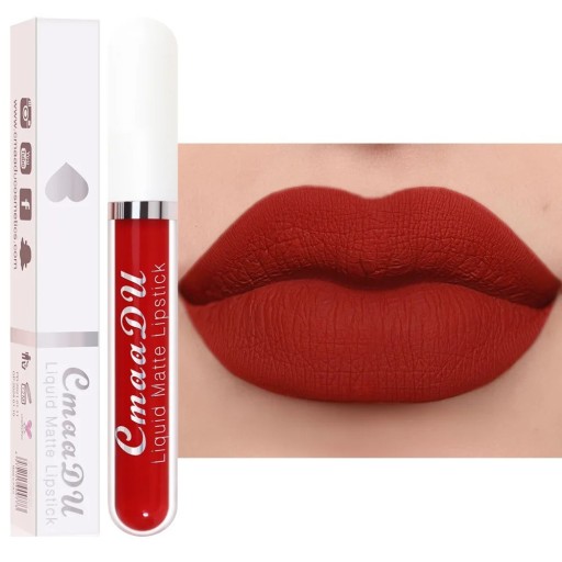 Lápiz labial líquido mate de larga duración Lápiz labial mate de larga duración Lápiz labial hidratante con patrón mate
