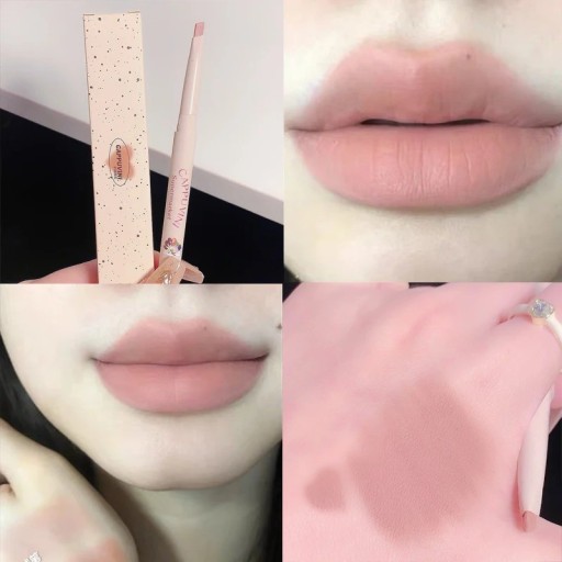 Lápiz labial mate aterciopelado Lápiz labial resistente al agua y de larga duración Lápiz de contorno de labios