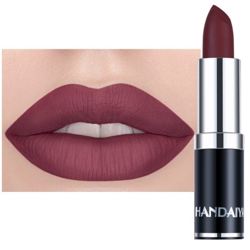Lápiz labial mate aterciopelado Maquillaje de labios duradero y resistente al agua