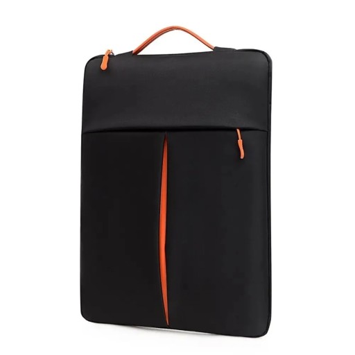 Laptop taske 11 til 12 tommer 31 x 21 cm med bærehåndtag og frontlomme med lynlås til tablet og småtilbehør til rygsækken