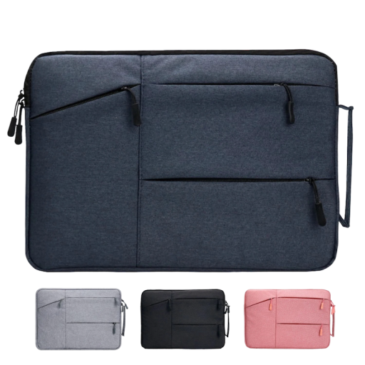 Laptoptasche für einen Laptop bis 12 Zoll mit Seitentaschen