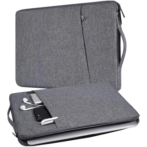 Laptoptasche mit Seitentasche für MacBook, Lenovo, Asus, Huawei, Samsung 12,5 Zoll, 32 x 22 x 2 cm