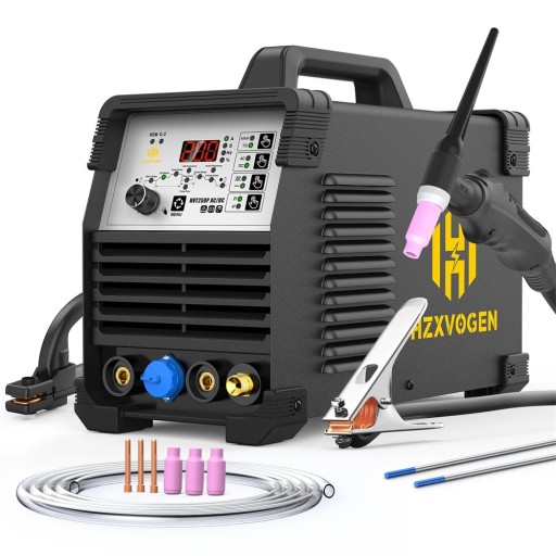 Lasapparaat HVT250P AC/DC inverter 4in1 TIG en MMA 5-200 A 220 V 42 x 32 x 19 cm zwart voor het lassen van aluminium, roestvrij staal en staal