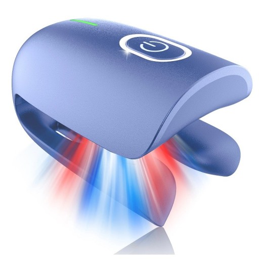 Laserkynsieninpoistolaite kannettava ladattava sieninpoistolaite USB-C-kynsienihoito sinisellä, punaisella ja erittäin pulssilla näkymättömällä valolla 3 x 3 x 5 cm