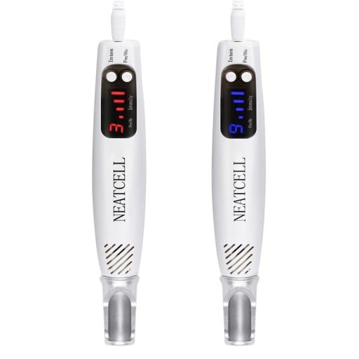Laserové pero NEATCELL se světelnou terapií nastavitelná intenzita více barev světla 19 cm Pro péči o pigmentové skvrny na malých plochách