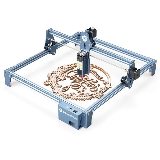 Laserový gravírovací stroj SCULPFUN S9 5,5W diodový laser ultrajemný bod 0,06 mm vysoce přesný řezací gravírovací stroj plocha 410x420 mm