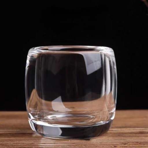 Lasinen maistelukuppi 80 ml 65 × 55 mm vahvistettua lasia läpinäkyvä pieni kuppi teelle viskille tai tisleille ilman kahvaa