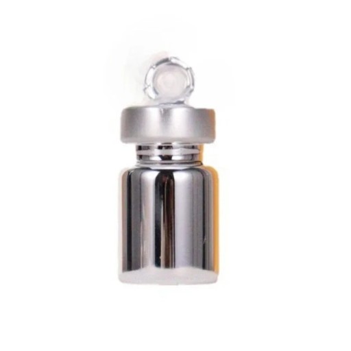 Lasinen steriili ampulli 5 ml borosilikaattilasia alumiinikannella 33 × 22 mm nesteiden säilyttämiseen ja laboratorio käyttöön