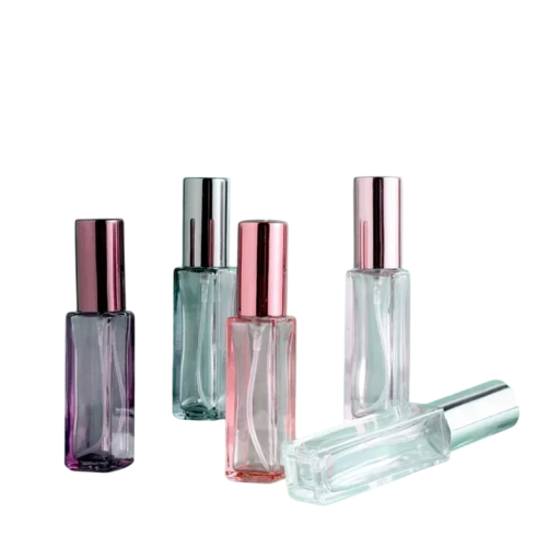 Lasipullosetti parfyymeille 10 ml 8,5 × 1,8 cm lasiset täytettävät pullot suihkepullolla parfyymeille tai matkustamiseen