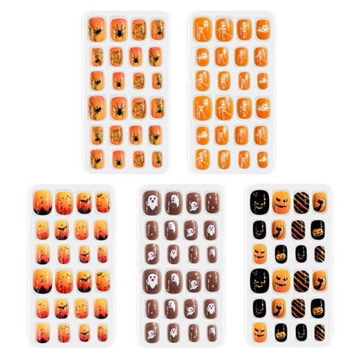 Lasten Halloween-tarrakynnet 120 kpl