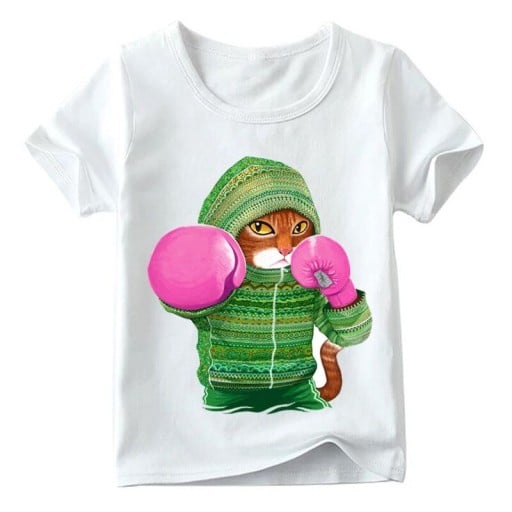 Lasten kissa-t-paita B1508