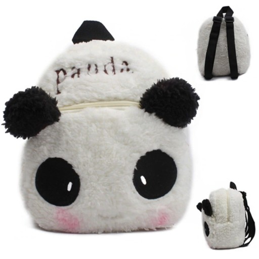 Lasten pehmoinen reppu panda-aiheella
