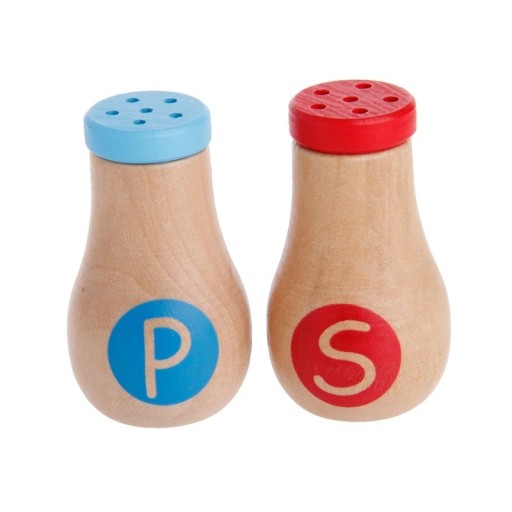 Lasten puinen suola- ja pippurisirotin