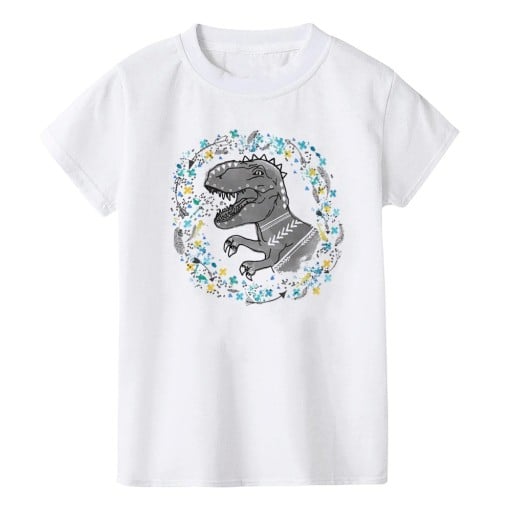Lasten T-paita, jossa on dinosaurus B1576
