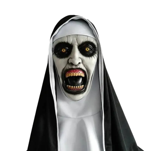Latexová maska strašidelnej mníšky Halloweenska maska mníšky Karnevalová maska Cosplay mníšky V300