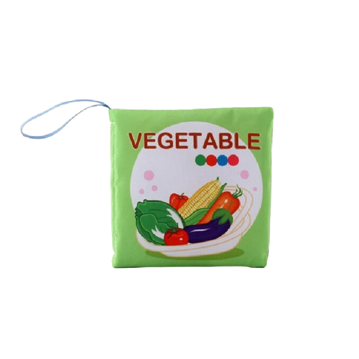 Látková knižka anglické slovíčka zelenina