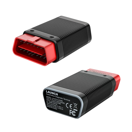 LAUNCH AIOBD Bluetooth OBD2 lettore diagnostico per auto con diagnosi di sistema completa 10 funzioni OBD assistente AI nero con connettore rosso