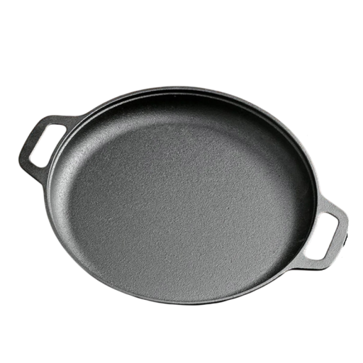 Lav pande til stegning og grilning med non-stick belægning og hurtig opvarmning med en diameter på 28 cm i sort med to sidehåndtag