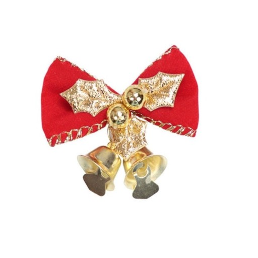 Lazos navideños con cascabeles 2 uds.
