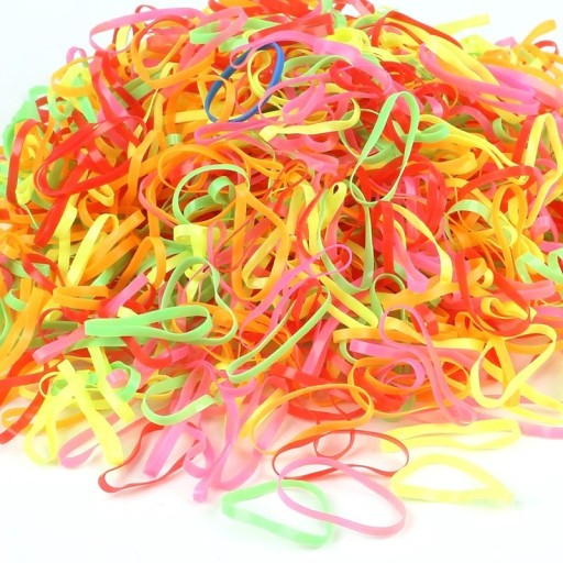 Lazos para el pelo de colores - 1000 uds. Lazos para el pelo de colores - 1000 uds.
