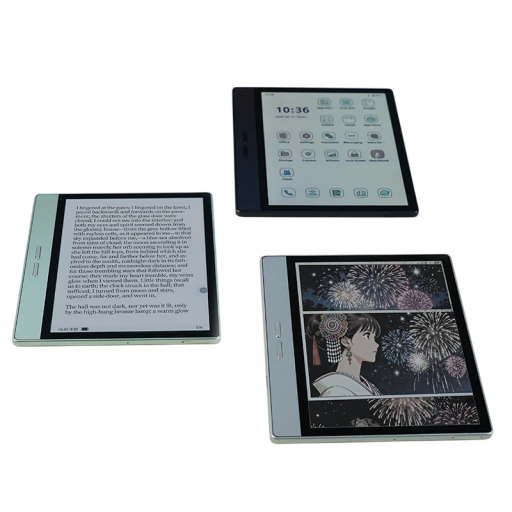 Lecteur d'ebooks 7 pouces avec stylet écran e-ink 300 PPI Android 14 B7 mémoire 8 Go et 128 Go batterie 3000 mA pour la lecture