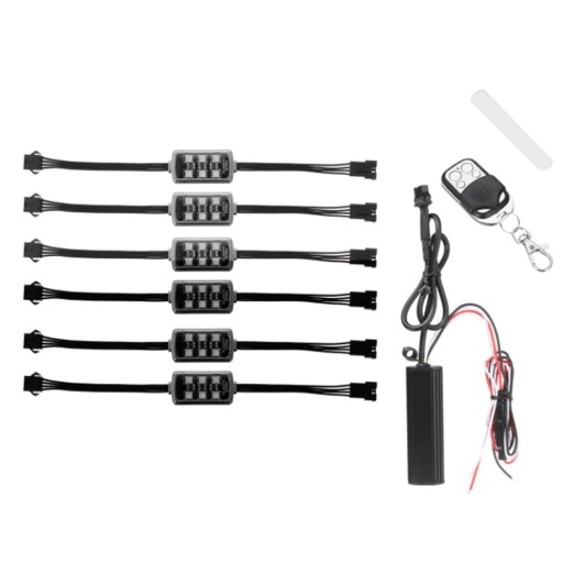 LED-baggrundsbelysning til motorcykel 6 stk. N62