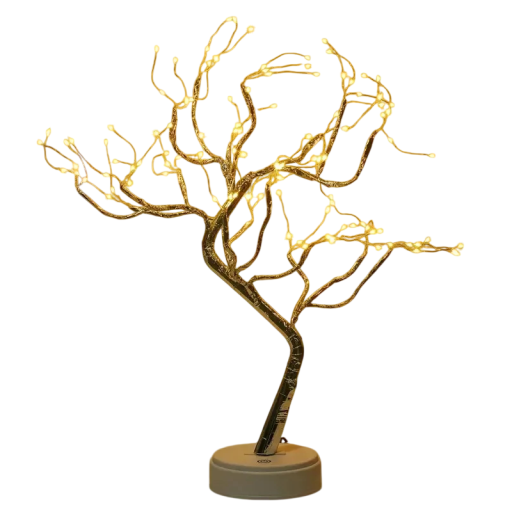 LED bonsai strom svetlo 45 cm 108 LED USB batérie dekoratívne osvetlenie interiéru teplá biela farebná varianta
