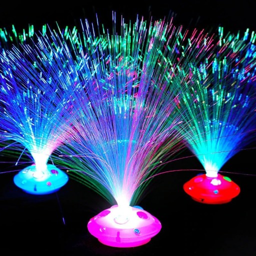 LED fiberoptisk lampe