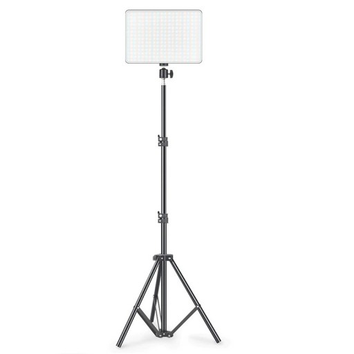 LED-fotolampe med stativ