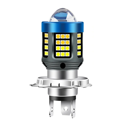 LED lâmpada para motociclos H4 12 V 20000 lm Luz potente para motociclos em alumínio Luz branca Longa duração Instalação fácil Farol