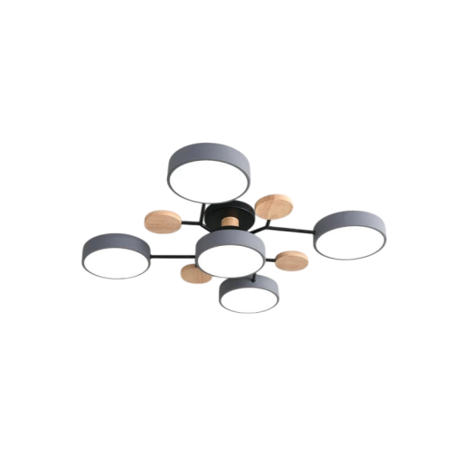 LED loftlampe med 5 chippærer Varmt hvidt lys 40W Moderne lysekrone Belysning 3600 lm Indendørs lys 14x79 cm Rækkevidde 10-15 m²