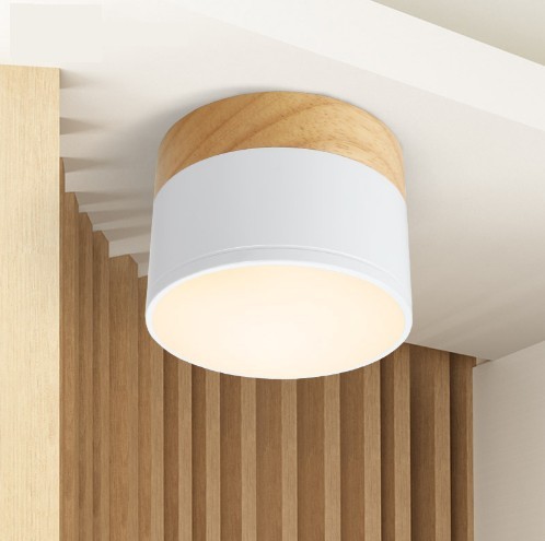 LED loftslampe i rund form
