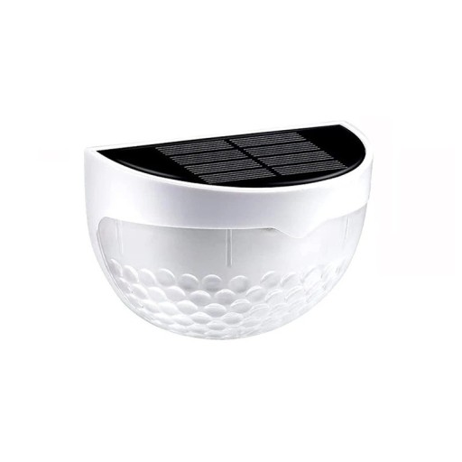 LED luci solari da parete per recinzione 6000K Bianco freddo Decorazione esterna impermeabile Terrazza Sentiero da giardino Illuminazione senza cavi Automatica