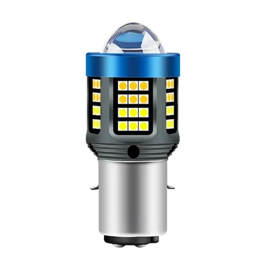 LED motorcykelpære BA20D 12V aluminiumskarosseri Kraftige motorcykellygter 20000 lm dagslys hvid halogenpæreudskiftning