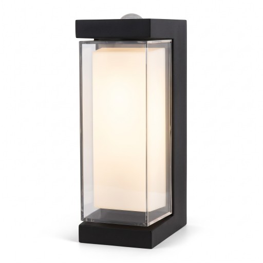 LED nástěnné svítidlo 10 W Krytí IP65 Hranatý tvar 17,5 x 7,5 x 8,2 cm Svícení nahoru i dolů Teplá bílá 3000 K Na fasádu terasu i k vchodu