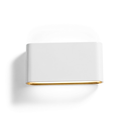 LED nástěnné svítidlo 12 W Dvojitá hlava svítící nahoru i dolů Krytí IP65 Rozměry 17,3 x 9 cm Hliníkové tělo Studená bílá 6000 K Na fasádu