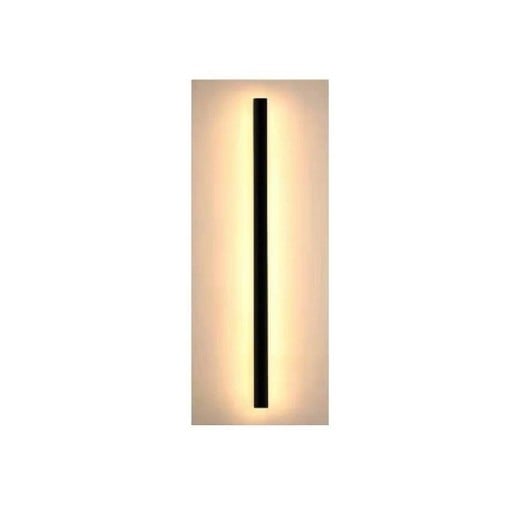 LED nástenné vonkajšie svietidlo lineárne 80 cm 24 W teplá biela čierne vodotesné moderné lampa pre záhradu fasádu terasu a garáž