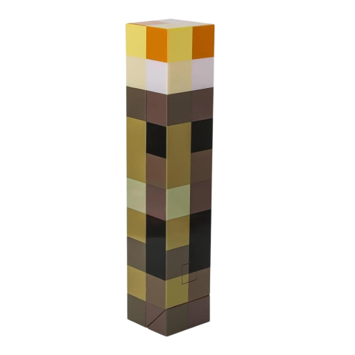 LED pochodeň lampa MC hra 28 x 6 cm 4 farby Nočné svetlo do spálne USB dobíjanie s prackou Dekoratívne stolné svetlo detská hračka
