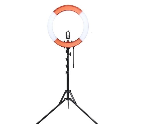 LED-ringlamp 48 cm met kleurfilters