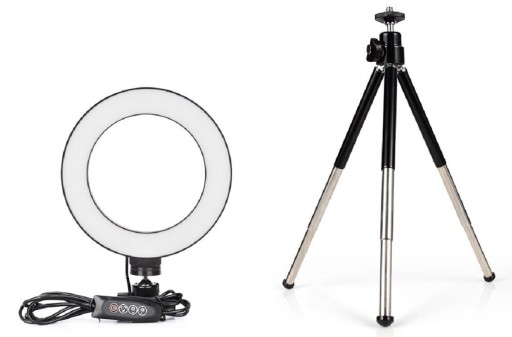 LED-ringlamp met statief K2435
